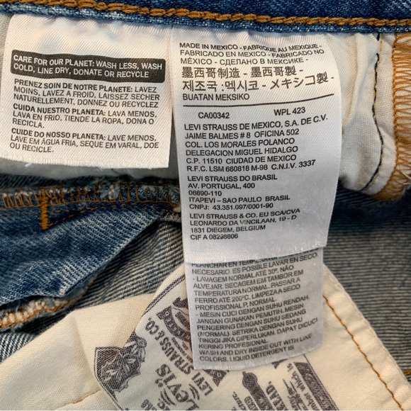 Levi’s Button Fly Distressed Cutoff Shorts W 25 - Picture 6 of 9